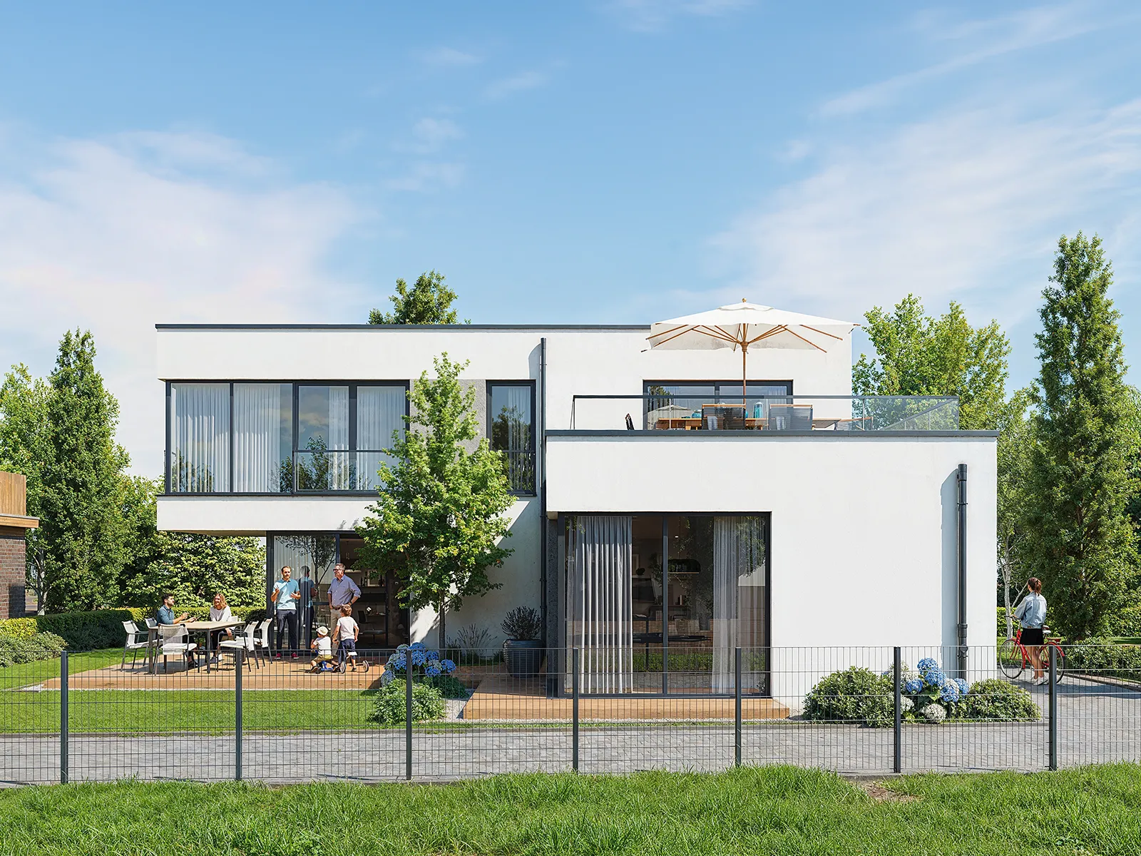 Grundstücksverkauf – Architekturvisualisierung, Stelle