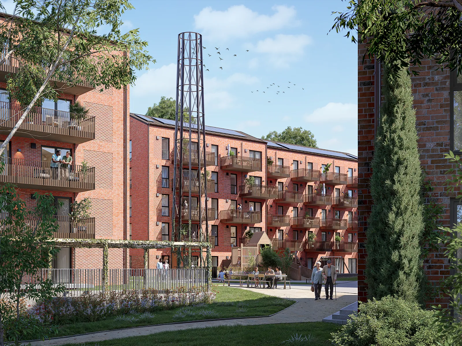 151 Wohneinheiten – Architekturvisualisierung, Stade